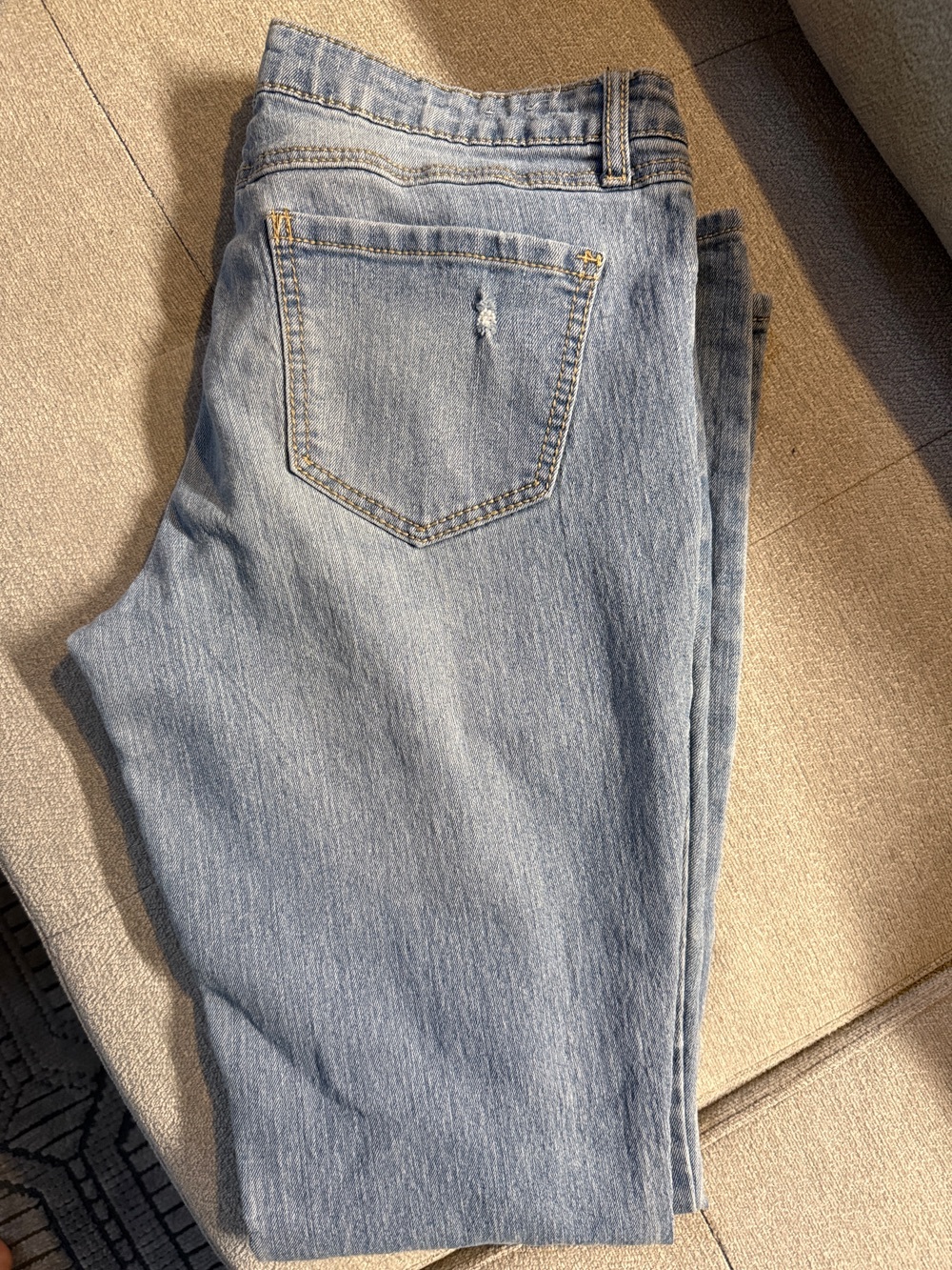 Light Blue Womens Boot Cut Jeans - Classic Denim